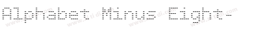 Alphabet Minus Eight字体转换